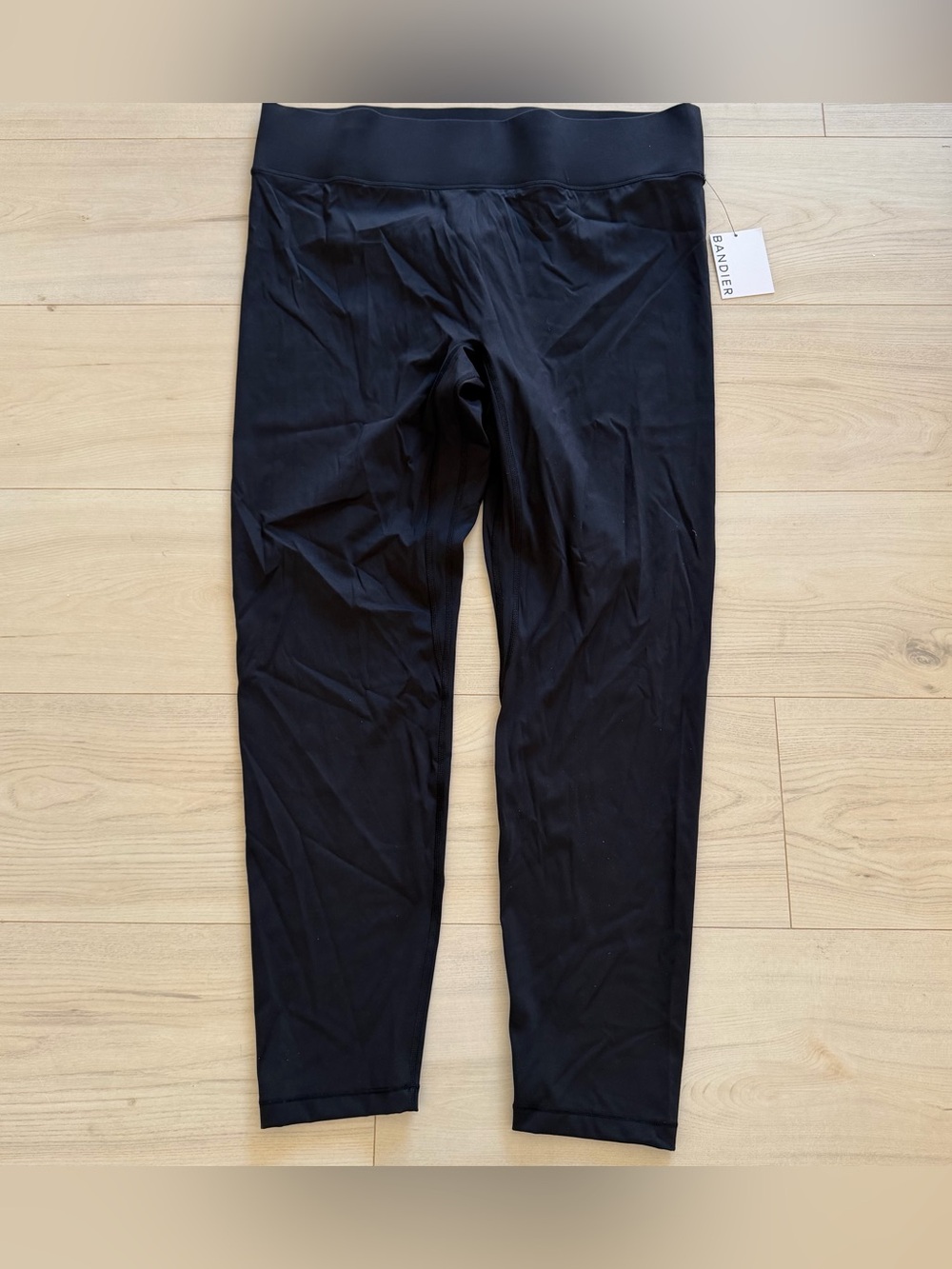 BANDIER Black High-Rise Performance Leggings NWT